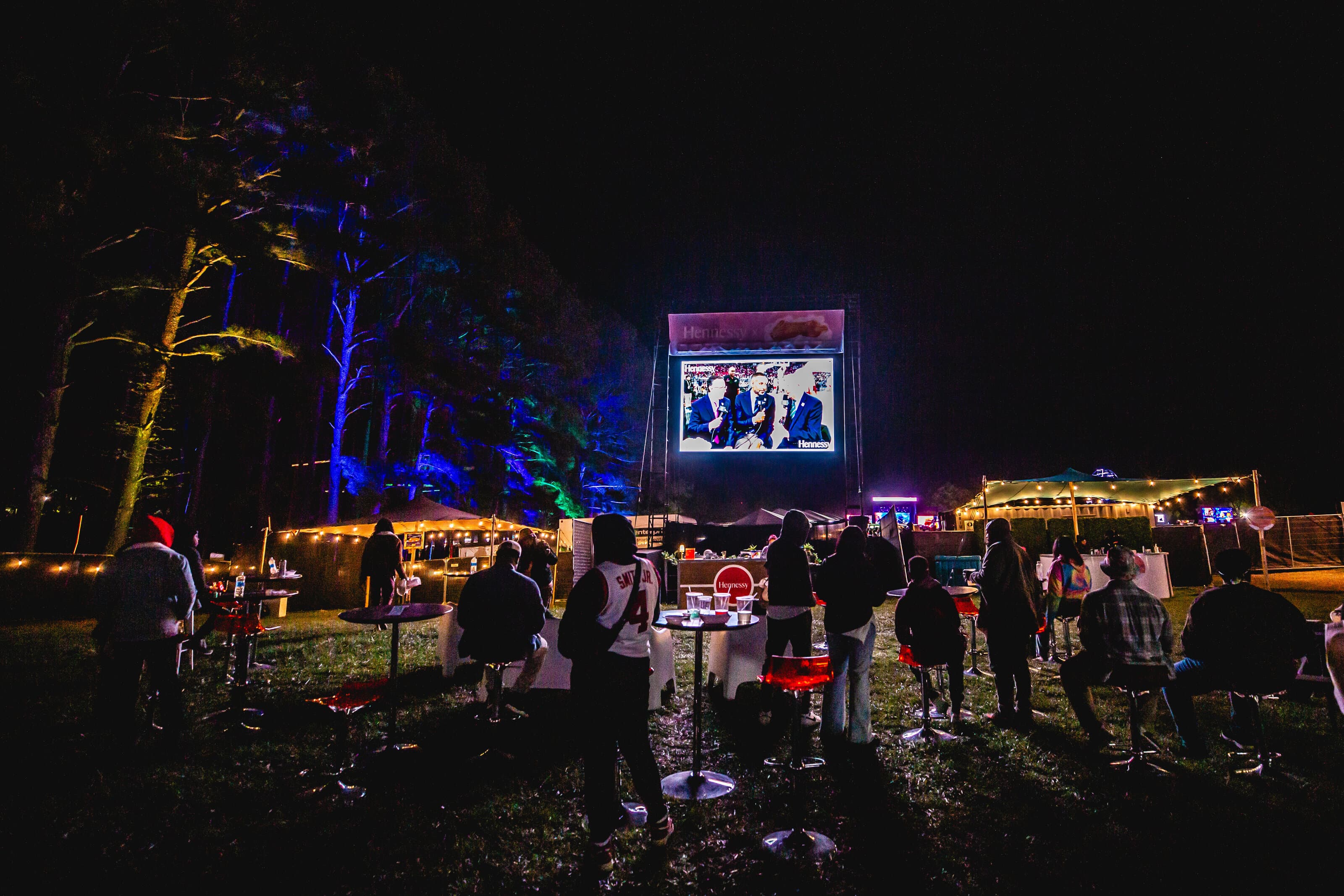 Dreamville Festival build with truss and video elements